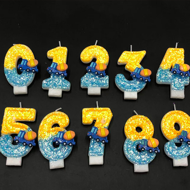 Unity Candle Set - New 0-9 Number Birthday Candles Original