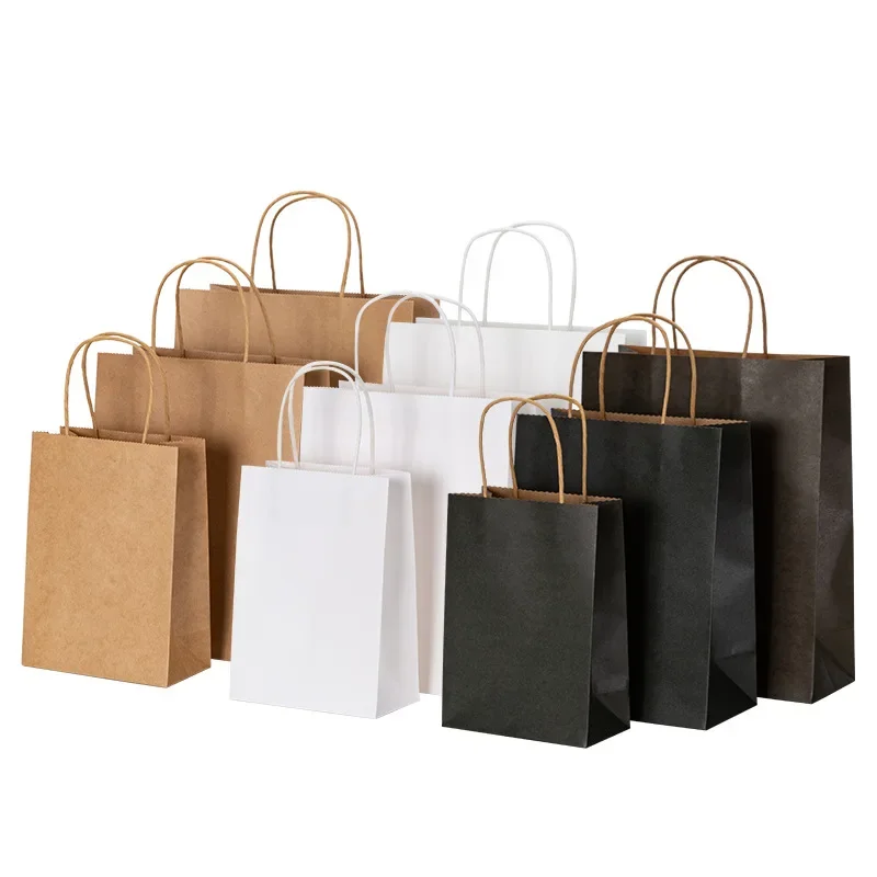 The Wedding Supply Store - 10/20/30/40/50pcs/lot Kraft Paper Bag with Handles
