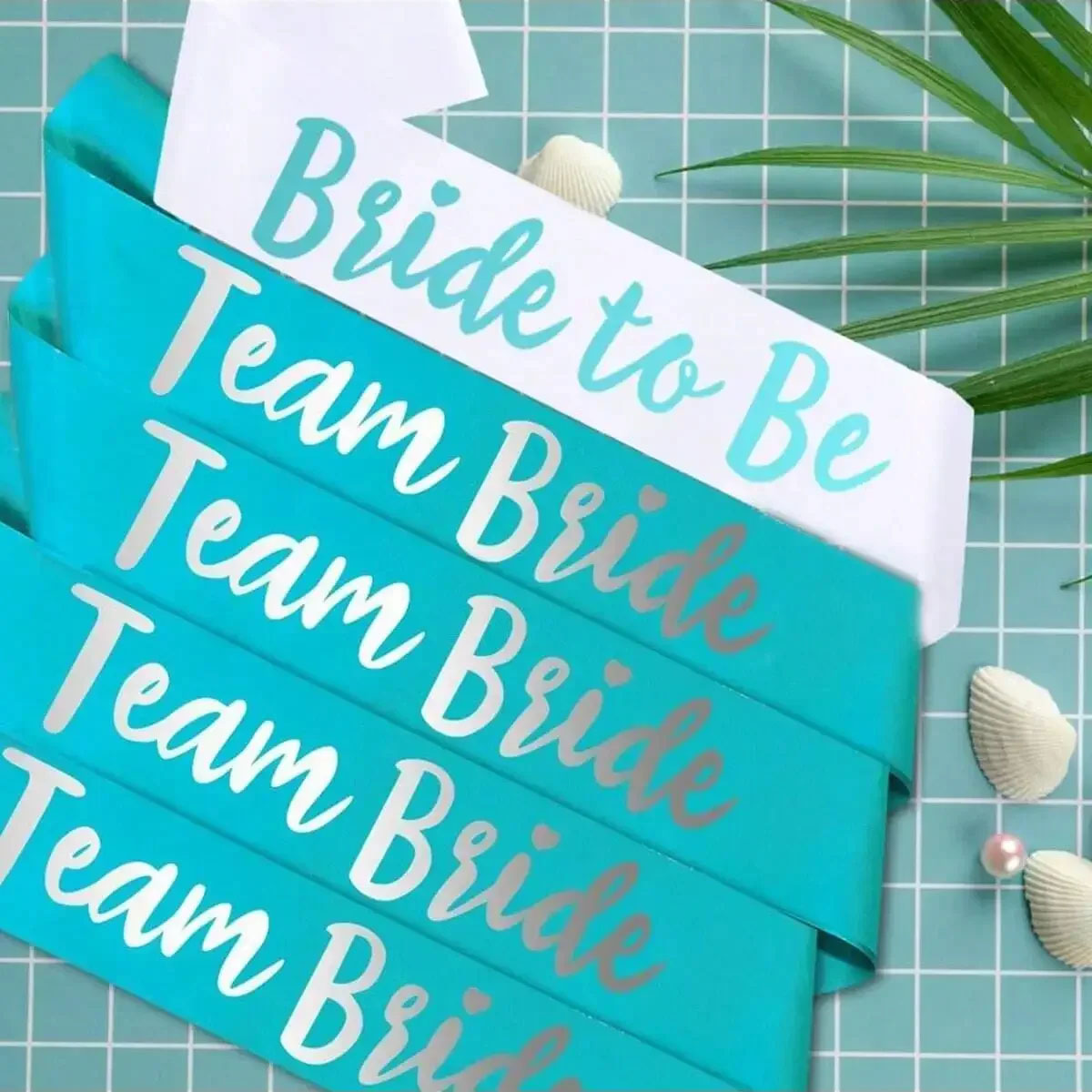 7pc Light Blue Team Bride Sati - đánh giá và giá Bride Tribe Sash