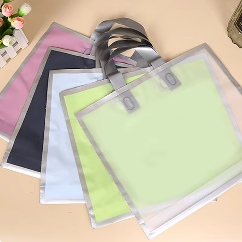 50Pcs Frosted hand shopping ba - đánh giá và giá The Wedding Supply Store