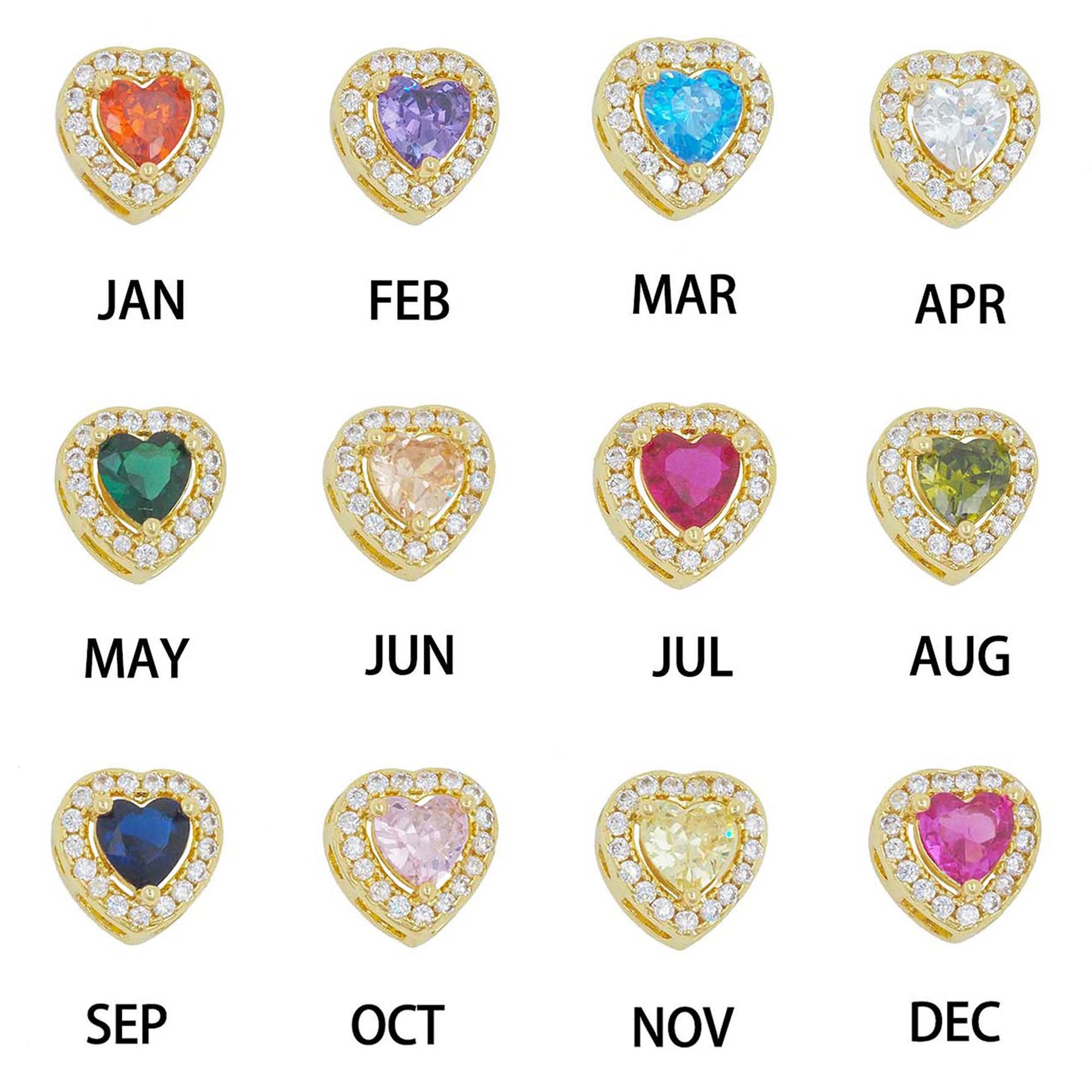 DOREMI Dainty Heart Birthstone - đánh giá và giá Wedding Z