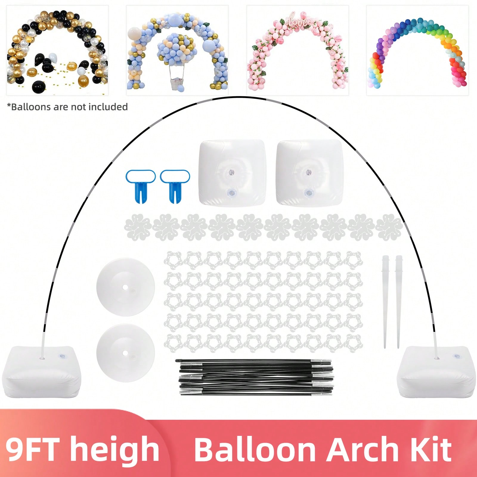 1 Set Balloon Arch Stand Kit,  - đánh giá và giá Wedding Water Supply