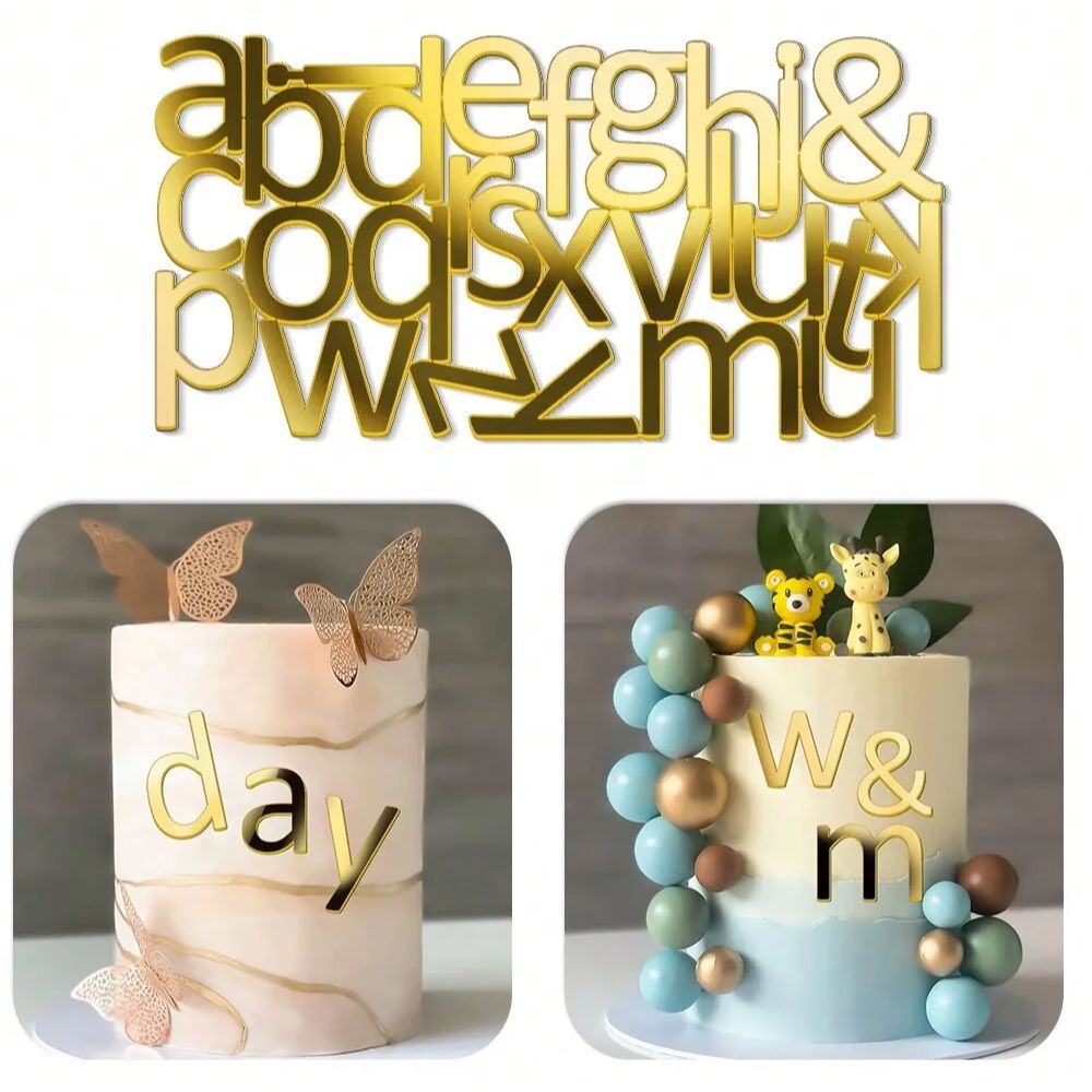 1set Golden Mirror Acrylic A-Z - đánh giá và giá Wedding Z