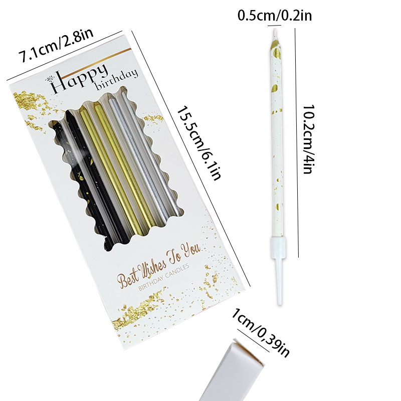 6 PCS Candles Happy Birthday C - đánh giá và giá Unity Candle Set