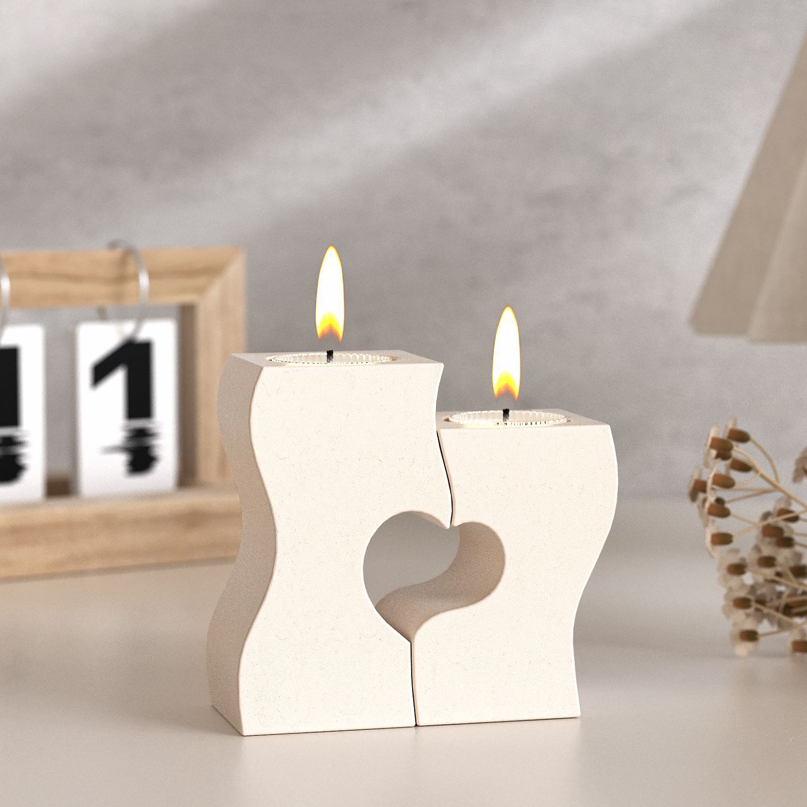 S Heart Candlestick Silicone M - đánh giá và giá Unity Candle Set