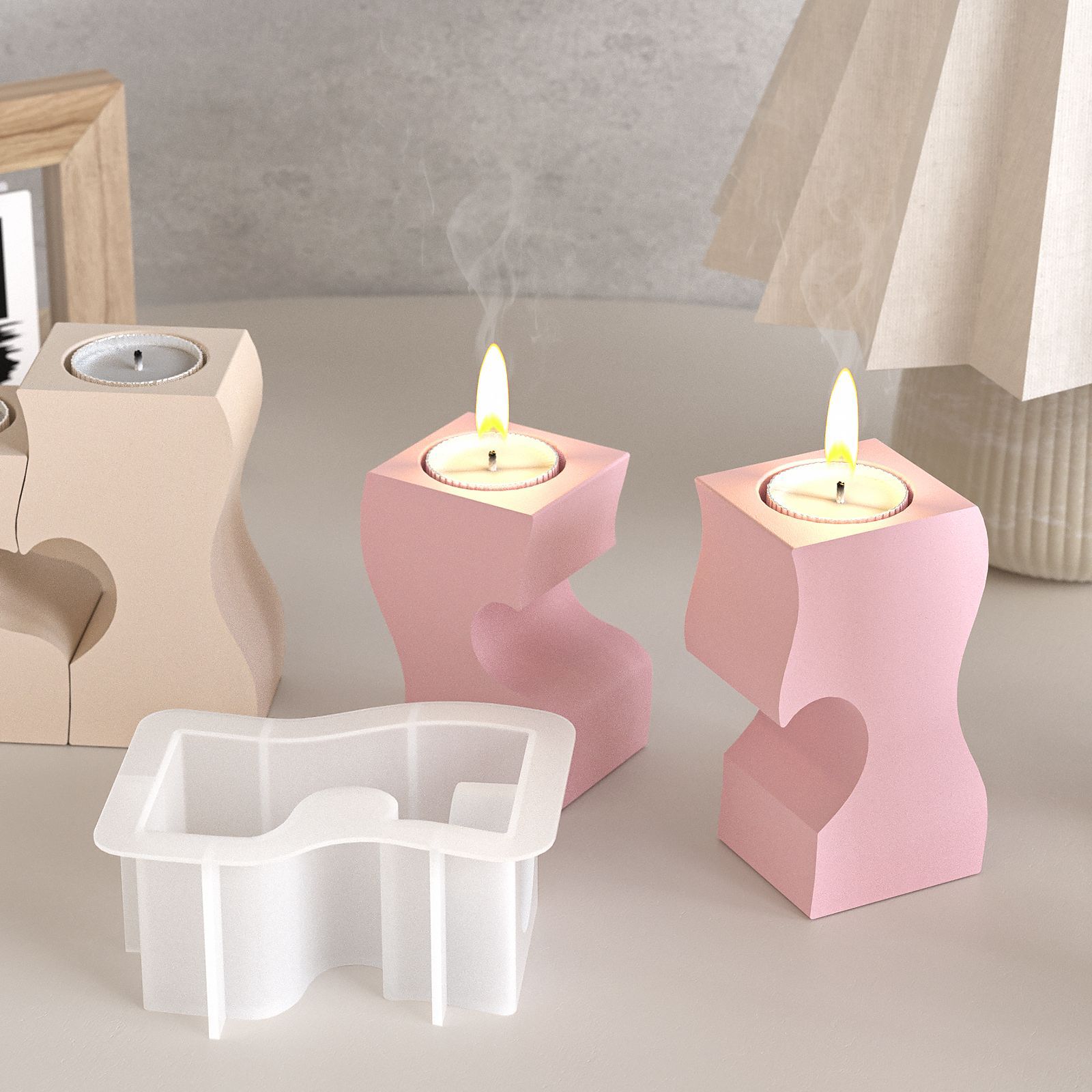 S Heart Candlestick Silicone M - đánh giá và giá Unity Candle Set