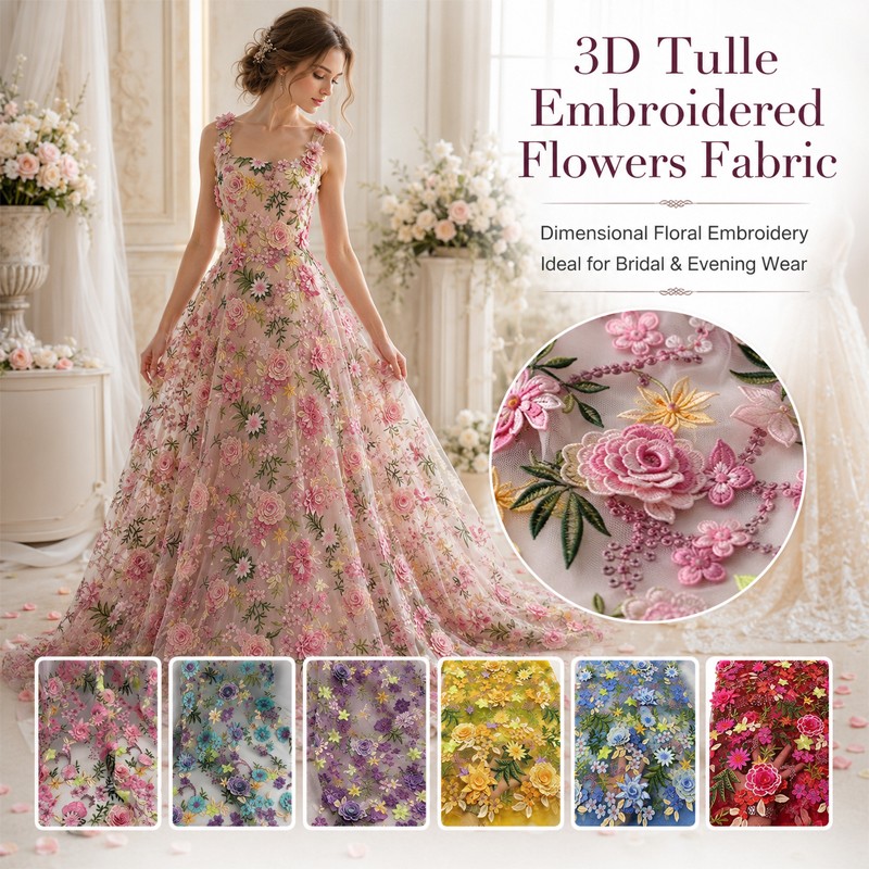 90x130cm 3D Floral Embroidered - đánh giá và giá Wedding Supply Wholesale