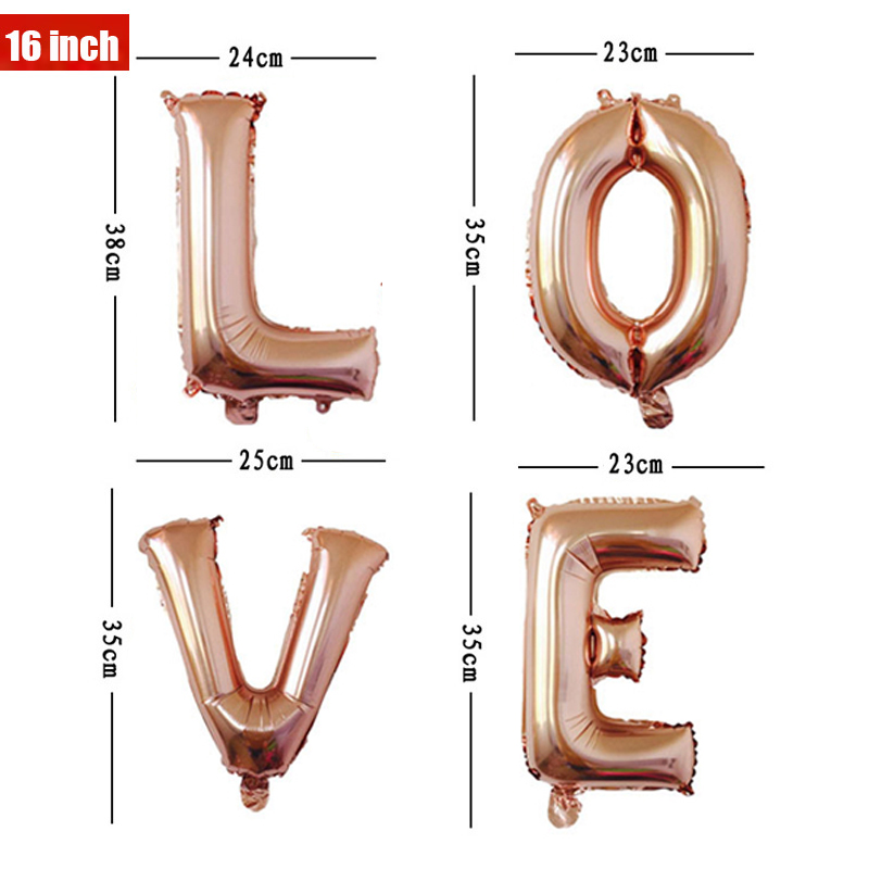 16 32 40 Inch Lá Thư Bóng A-Z  - đánh giá và giá Wedding Z